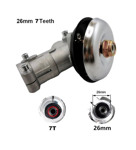 Weed Eater Brushcutter Line Trimmer Gear Head 7 Teeth 26mm Shaft Gearbox Carousel 1