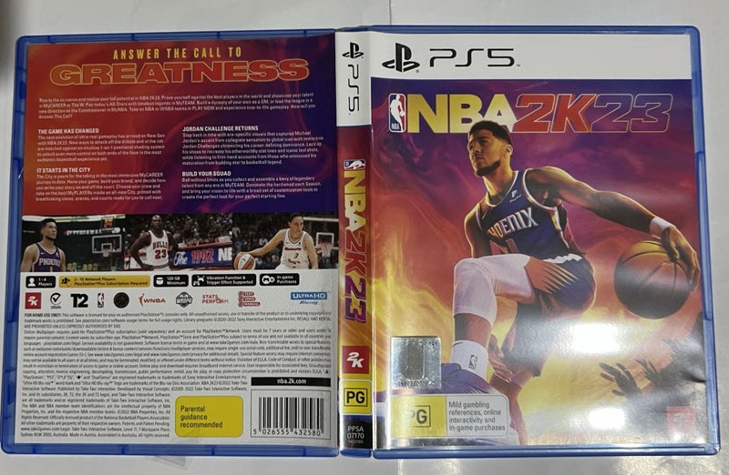 NBA 2K23 PS5 GAME (AS NEW CONDITION) (please note it is PS5) Carousel 1