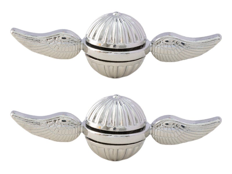 2 X Snitch Fidget Spinner Toy Harry Potter Sphere Finger Spinner Toys Silver Carousel 1