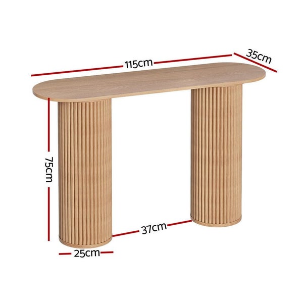 Console Table Oval 115cm Pine Blake Carousel 2