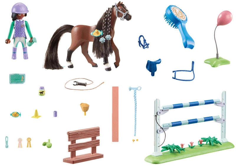 Playmobil: Zoe & Blaze with Tournament Area (71355) Carousel 2