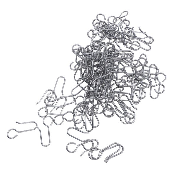 curtain trail carrier hooks metal curtain trail carrier hooks 100Pcs Shower Carousel 2