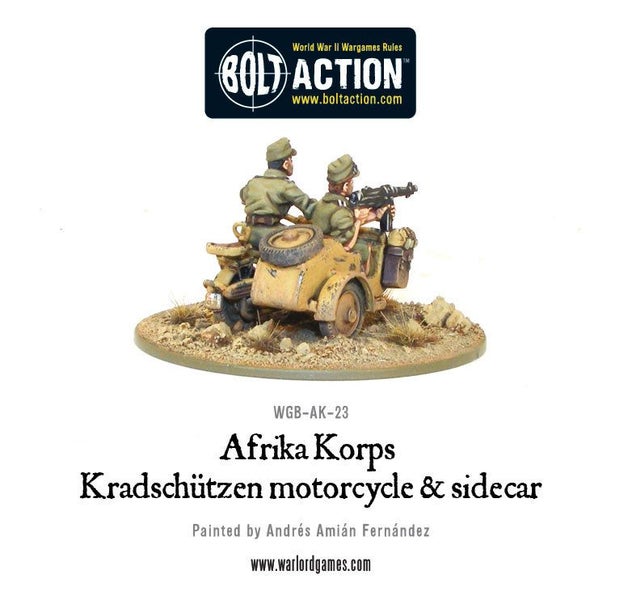 Afrika Korps - Kradschutzen motorcycle & sidecar Carousel 2