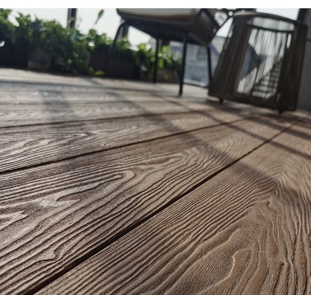 BIG SALE! 4.8M 3D EMBOSSED COMPOSITE CHOCOLATE DECKING PLENTY OF STOCK Carousel 1