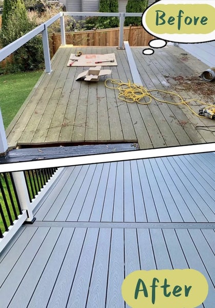 BIG SALE! 4.8M 3D EMBOSSED COMPOSITE DARK GREY DECKING ENOUGH STOCK Carousel 1