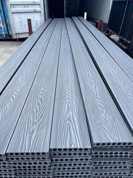 NEW COLLECTION ON SALE! $53 FOR 4M 3D EMBOSSED COMPOSITE LIGHT GREY DECKING Carousel 2