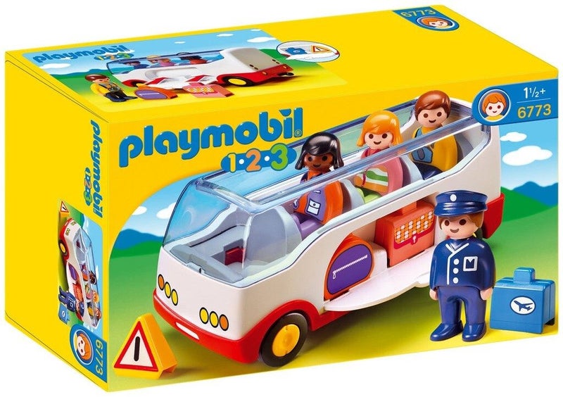 Playmobil: 1.2.3 Airport Shuttle Bus (6773) Carousel 1