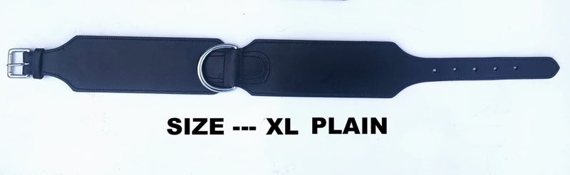 DOG COLLAR 3" WIDE EXTRA STRONG FOR XL DOGS, PLAIN & STUDDED - FREE SHIPPING Carousel 2