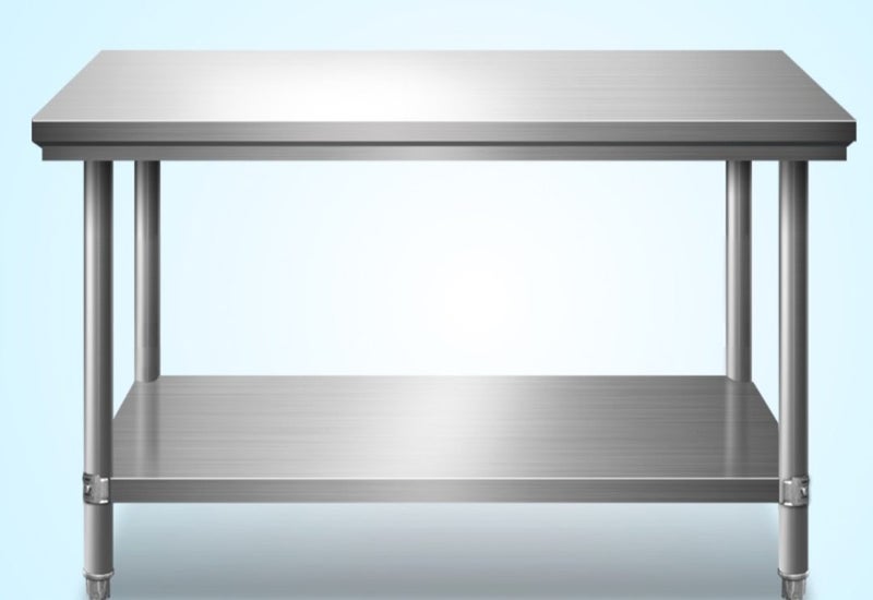 STAINLESS STEEL BENCH 100CM Carousel 1