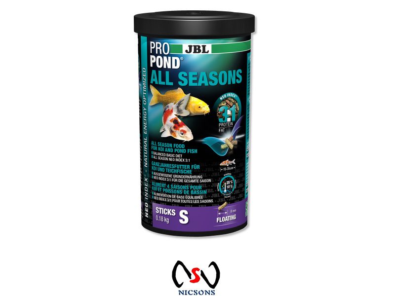 JBL ProPond All Seasons Sticks Small For Koi & Pond Fish 180g Carousel 1