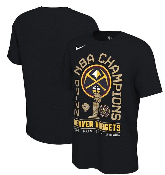 Denver Nuggets Nike Champions T-Shirt - S - M - L - XL - 2XL (77-78) Carousel 1