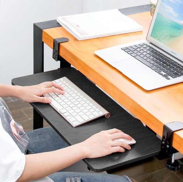 Keyboard Tray Under Desk – Clamp On Keyboard Drawer Computer Stand Carousel 1