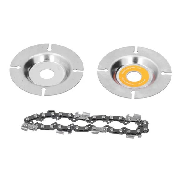 4" Grinder Chain Disc 7 Teeth Wood Carving Disc Angle Grinder Carving Disc Carousel 2