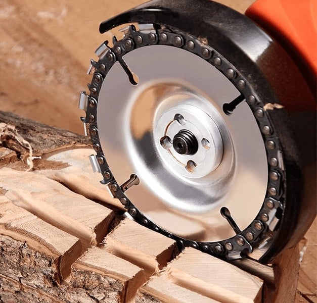 4" Grinder Chain Disc 7 Teeth Wood Carving Disc Angle Grinder Carving Disc Carousel 5