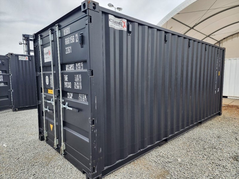 20ft GP Black shipping container - (In Cromwell now) Carousel 2