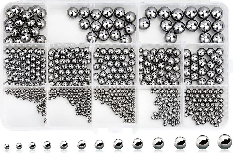 Loose Bicycle Bearing Balls Assortment Kit 540pcs Carousel 9