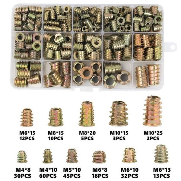Threaded Inserts Nuts Wood Insert Assortment Tool Kit Carousel 2