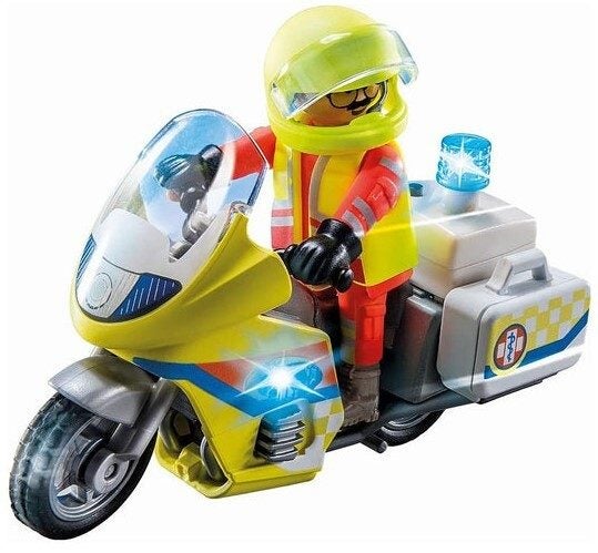 Playmobil: Emergency Doctor Motorbike with Lights (71205) Carousel 2