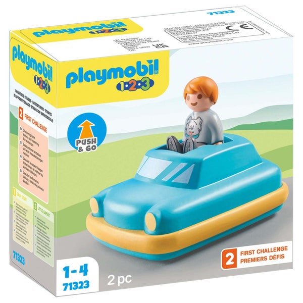 Playmobil: 1.2.3 Push & Go Car (71323) Carousel 1