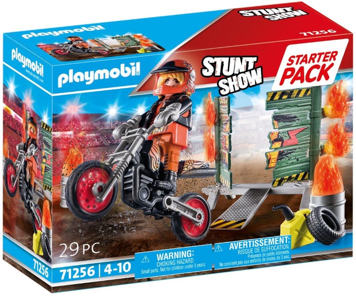 Playmobil: Stuntshow Motobike with Fire Wall (71256) Carousel 1