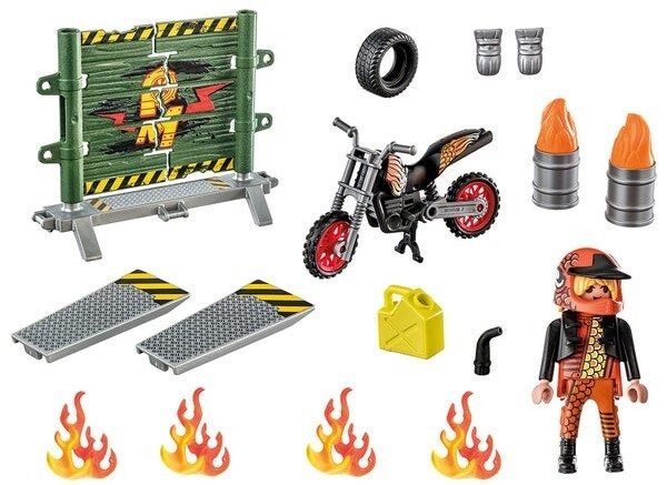 Playmobil: Stuntshow Motobike with Fire Wall (71256) Carousel 4