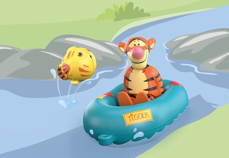 Playmobil: 1.2.3 & Disney - Tigger's Rubber Boat Ride (71414) Carousel 2