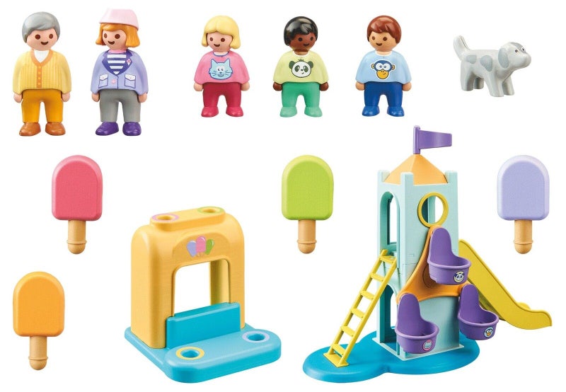 Playmobil: 1.2.3 Adventure Tower with Ice cream Booth (71326) Carousel 2