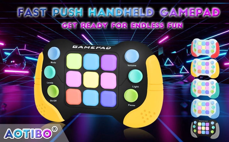 Fast Press Push Game Fidget Toys Handle,Flashing Handheld Game Carousel 1