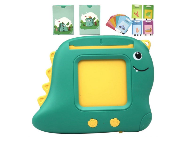 Talking Flash Cards Preschool Words Learning Cards Toy for Kids Green Carousel 2
