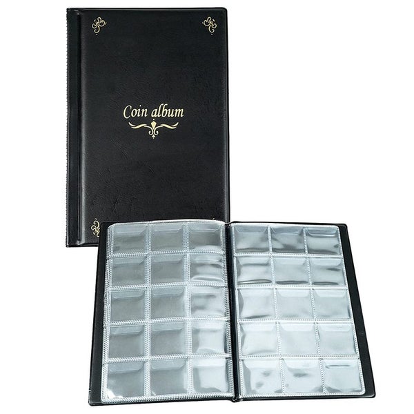 Coin Collection Holders Stamp Storage Money Penny Pockets Album i2086BK0 Carousel 8