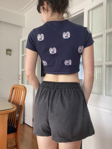 Cute Tommy Hillfiger Jeans crop-top with embellished patches! Carousel 2