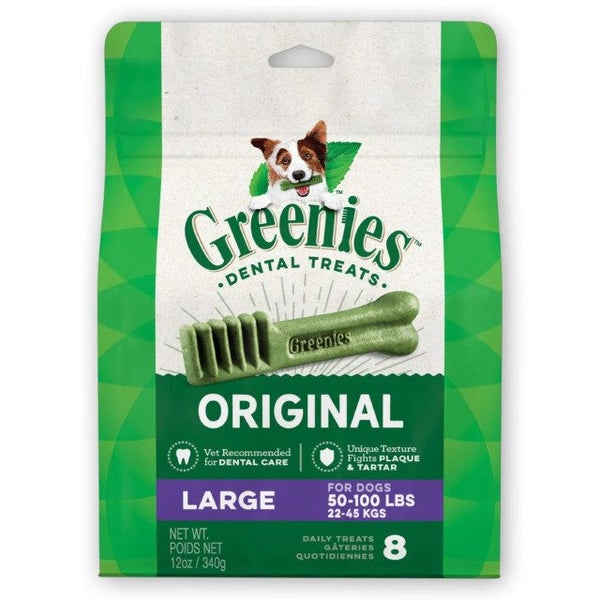Greenies Canine Dental Chews Dog Treats Large 340g 8pc Carousel 1