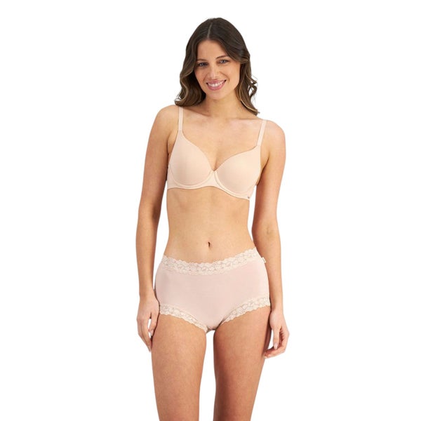 12 x Womens Jockey Parisienne Bamboo Full Brief Underwear Nude Carousel 1
