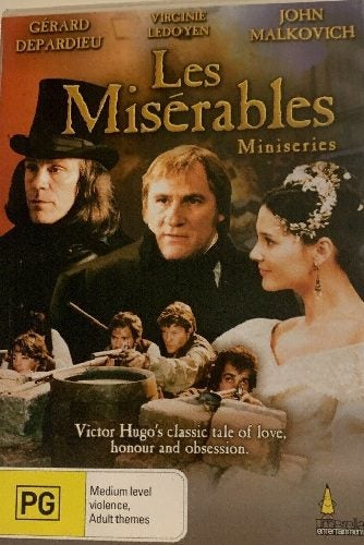 Les Miserables (Miniseries) Gerard Depardieu, John Malkovich DVD Region 4 (B434) Carousel 1