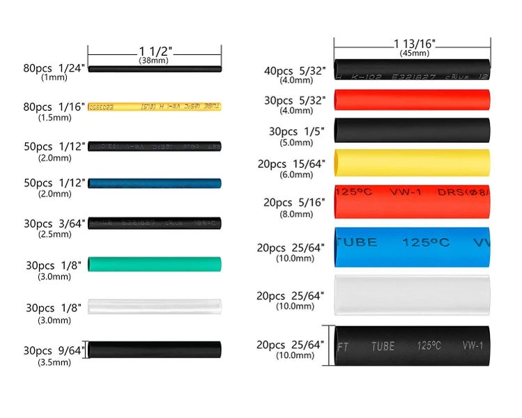 Heat Shrink Tube Sleeve Wire Wrap Tubing Pack Sale NZ Stock Deal Clearance Carousel 2