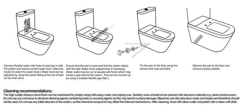 Toilet Suite 665x360x840mm Carousel 9