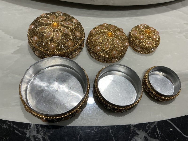 Jewellery containers, set of 3 Carousel 3