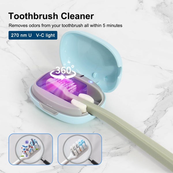 Toothbrush Holder, Toothbrush Cleaner Case with U V-C Light Carousel 2