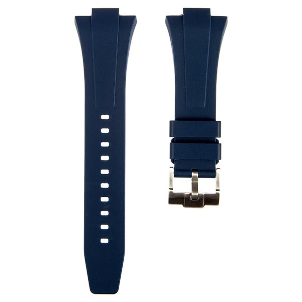 Premium Silicone Rubber Watch Strap for Tissot PRX - Quick Release - Blue (2407) Carousel 1