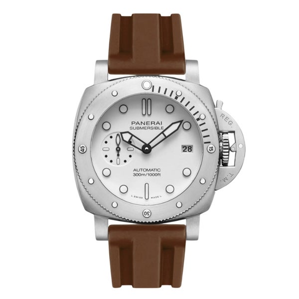 Pinnacle Rubber Watch Band for Panerai Submersible - Brown (2420 | LSR) Carousel 2