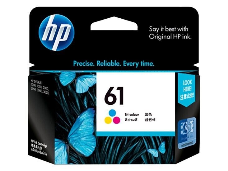 HP 61 Ink Cartridge Toner Black Cyan Magenta Yellow Value Pack Genuine Original Carousel 3