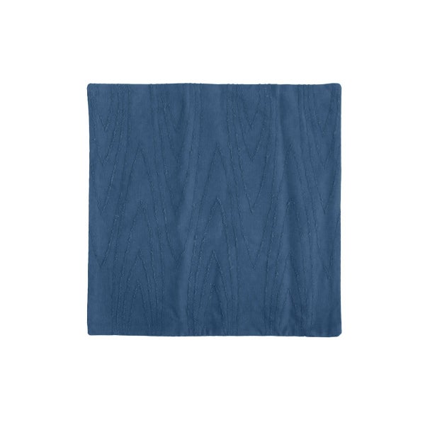 J Elliot Home Laken River Blue Embroidered Cotton Cushion Cover 43 x 43cm Carousel 1