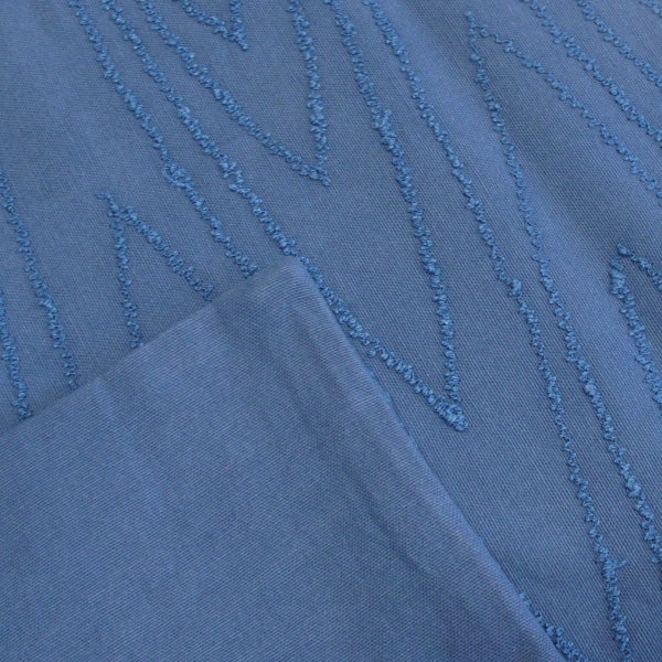 J Elliot Home Laken River Blue Embroidered Cotton Cushion Cover 43 x 43cm Carousel 3