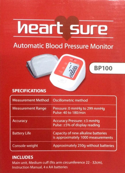 Omron Heartsure Blood Pressure Monitor BP100 --**Pakuranga Pharmacy** Carousel 2