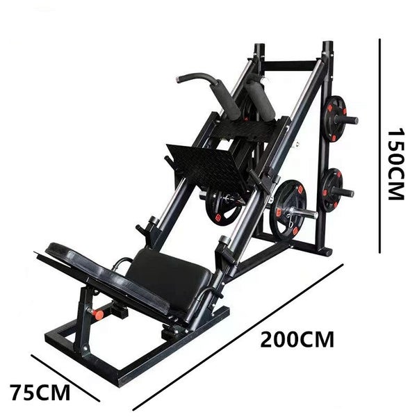 Leg Press Leg Machine 2 In 1 Leg Press Exercise Mac + 100kg Weights Set Carousel 2