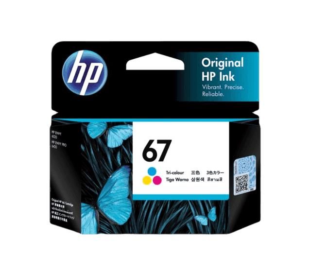 HP 67 Ink Cartridge Toner Black Cyan Magenta Yellow Value Pack Genuine Original Carousel 3