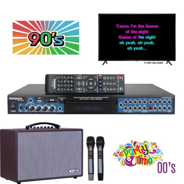 Sonken MP4000 + KBEATBOX CS-200PU + 435 Songs from the 90's & 00's Carousel 1
