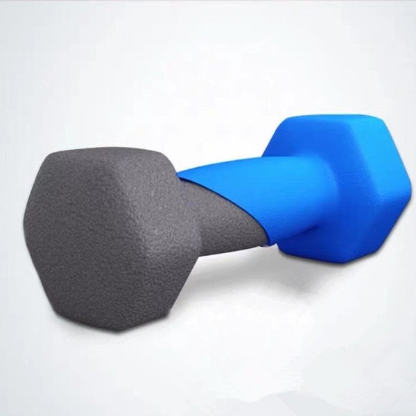 Rubber Coated Metal Dumbbells 2 x 3kg Carousel 2