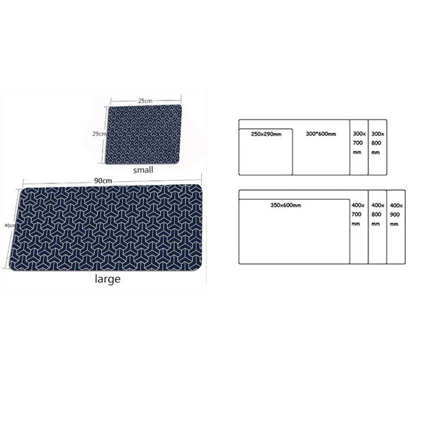 Mouse Pad Blue Gray 1000X500x3mm Minimalist Desk Gaming Laptop Desk Mats HOD He Carousel 2