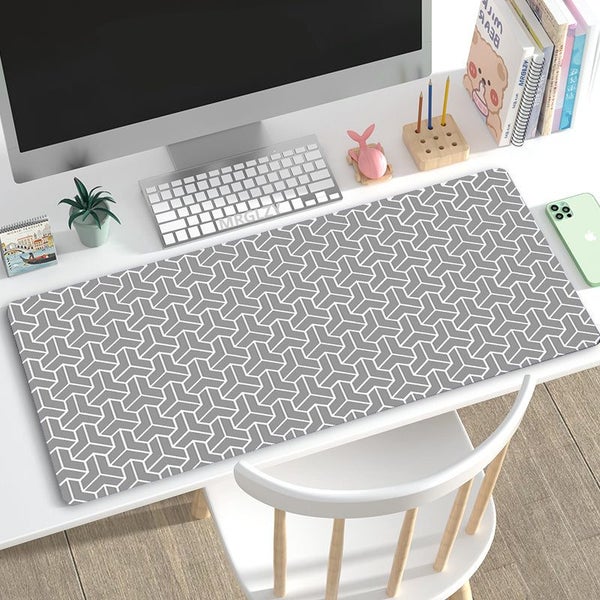 Mouse Pad White 1000X500x3mm Minimalist Desk Gaming Laptop Accessories Desk Mat Carousel 4